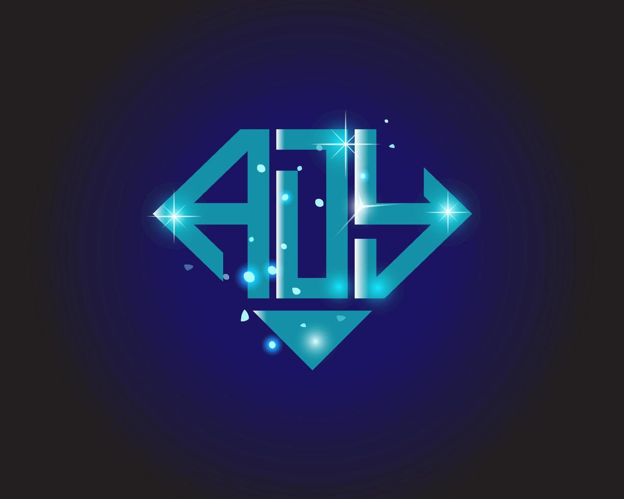 ADY letter logo creative design. ADY unique design. vector