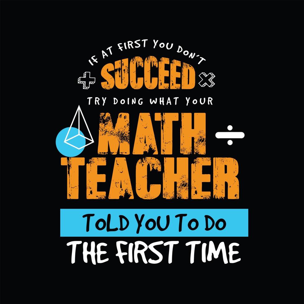 Teacher T-shirt Design vector