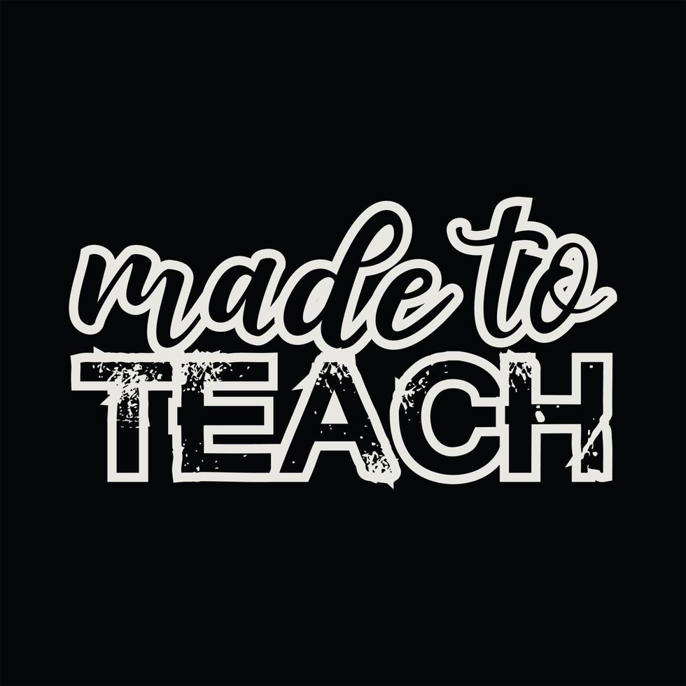 Teacher T-shirt Design vector