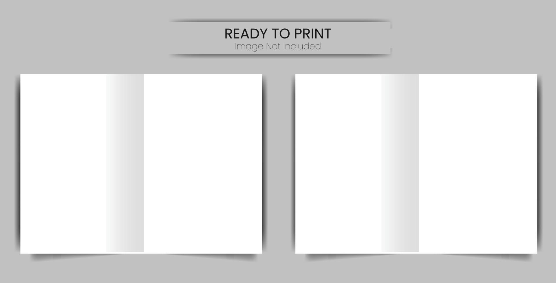 brochure mockup. bifold brochure mockup. Open brochure, mockup. Mockup open bifold brochure for the presentation of the cover design and the back page. vector