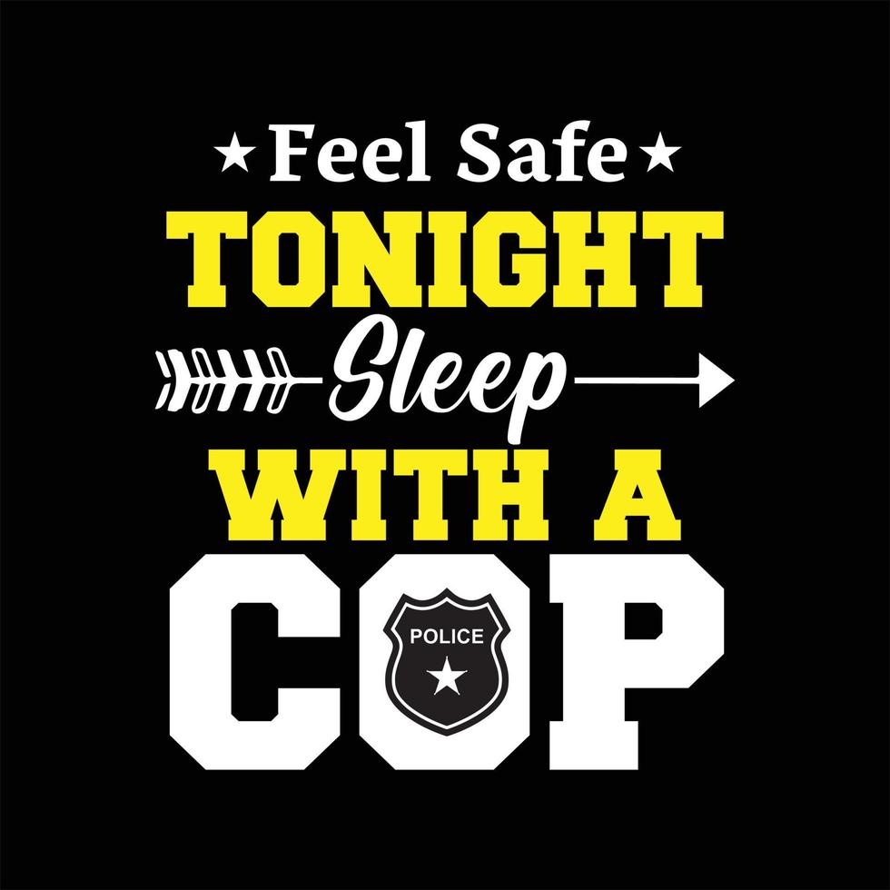 Police T-Shirt Design vector