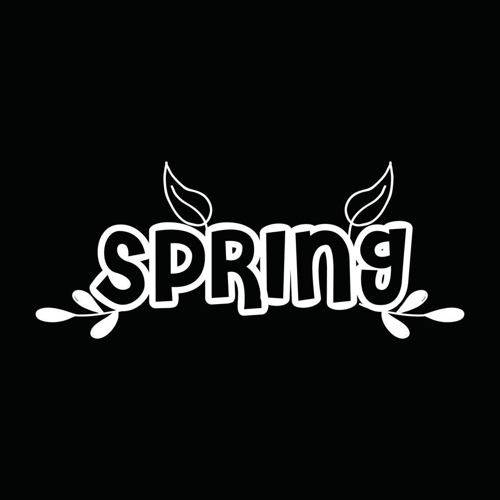 primavera camiseta diseño vector