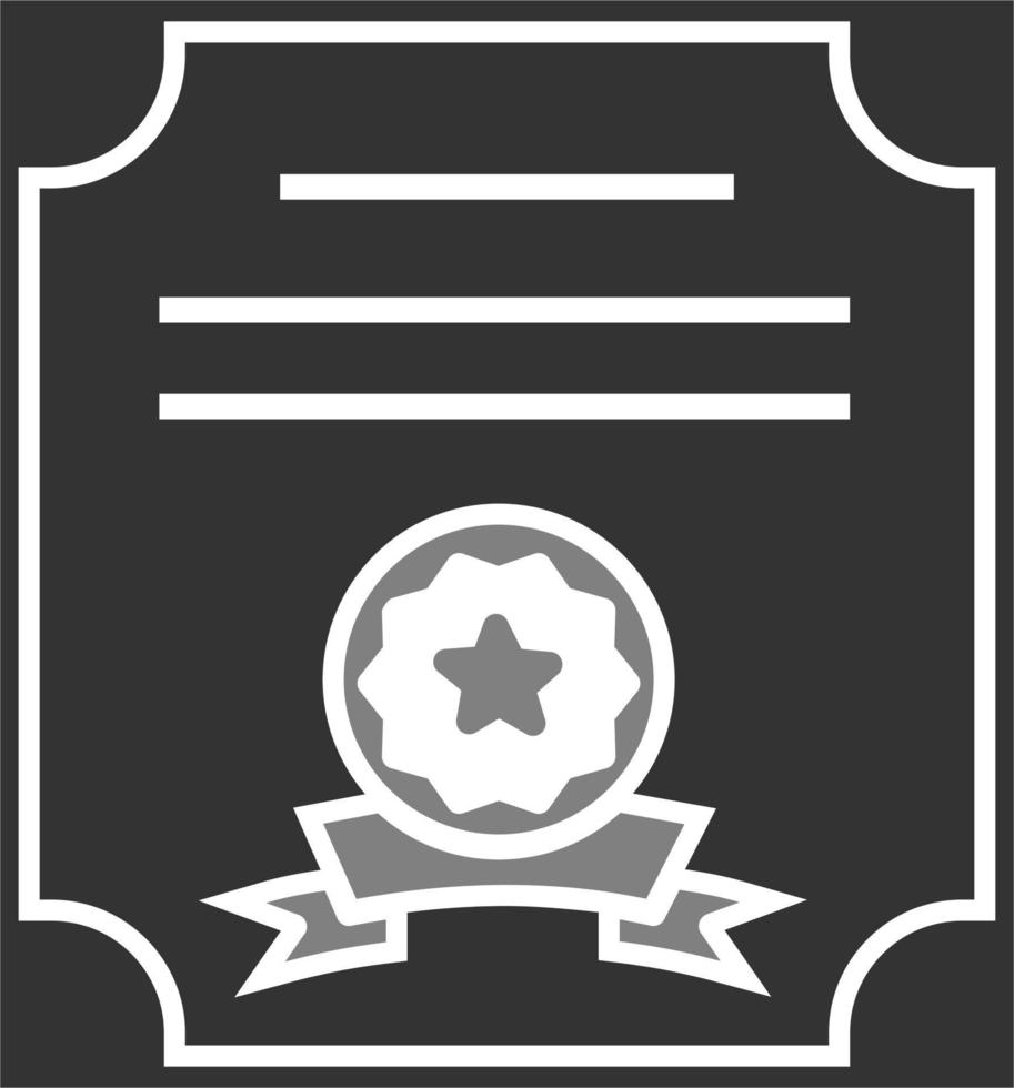 icono de vector de certificado