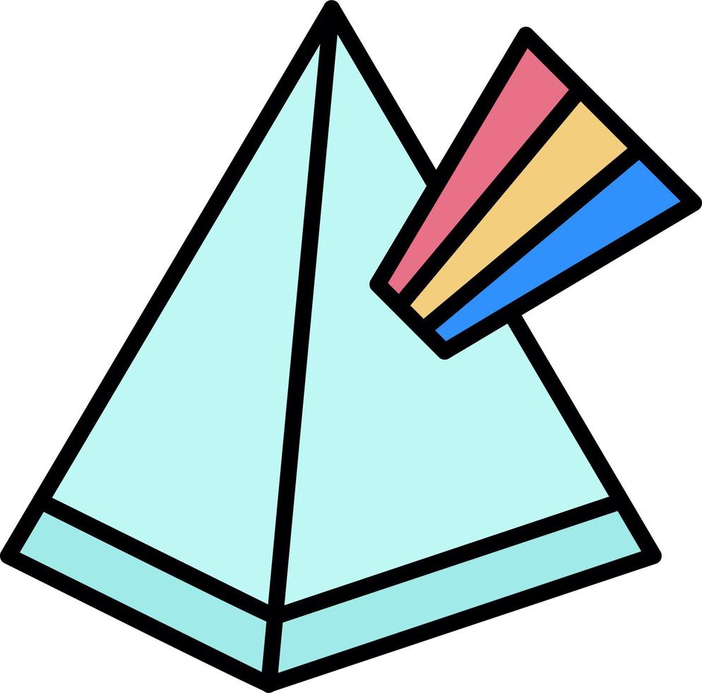 icono de vector de prisma