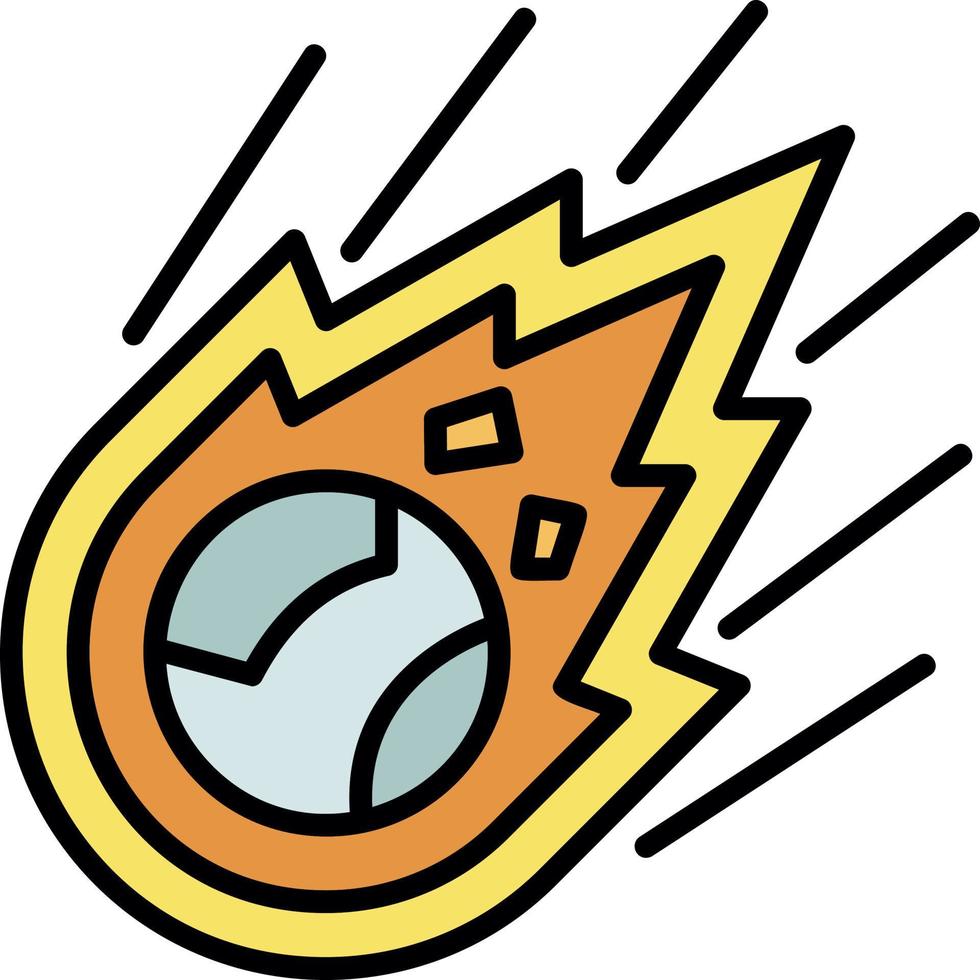 Meteor Vector Icon