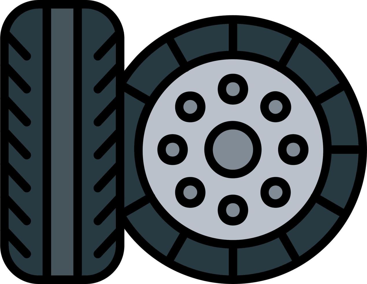 ruedas vector icono