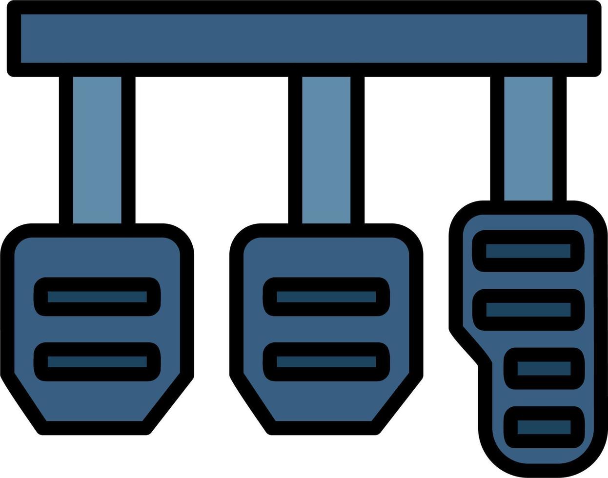 Car Pedals Vector Icon
