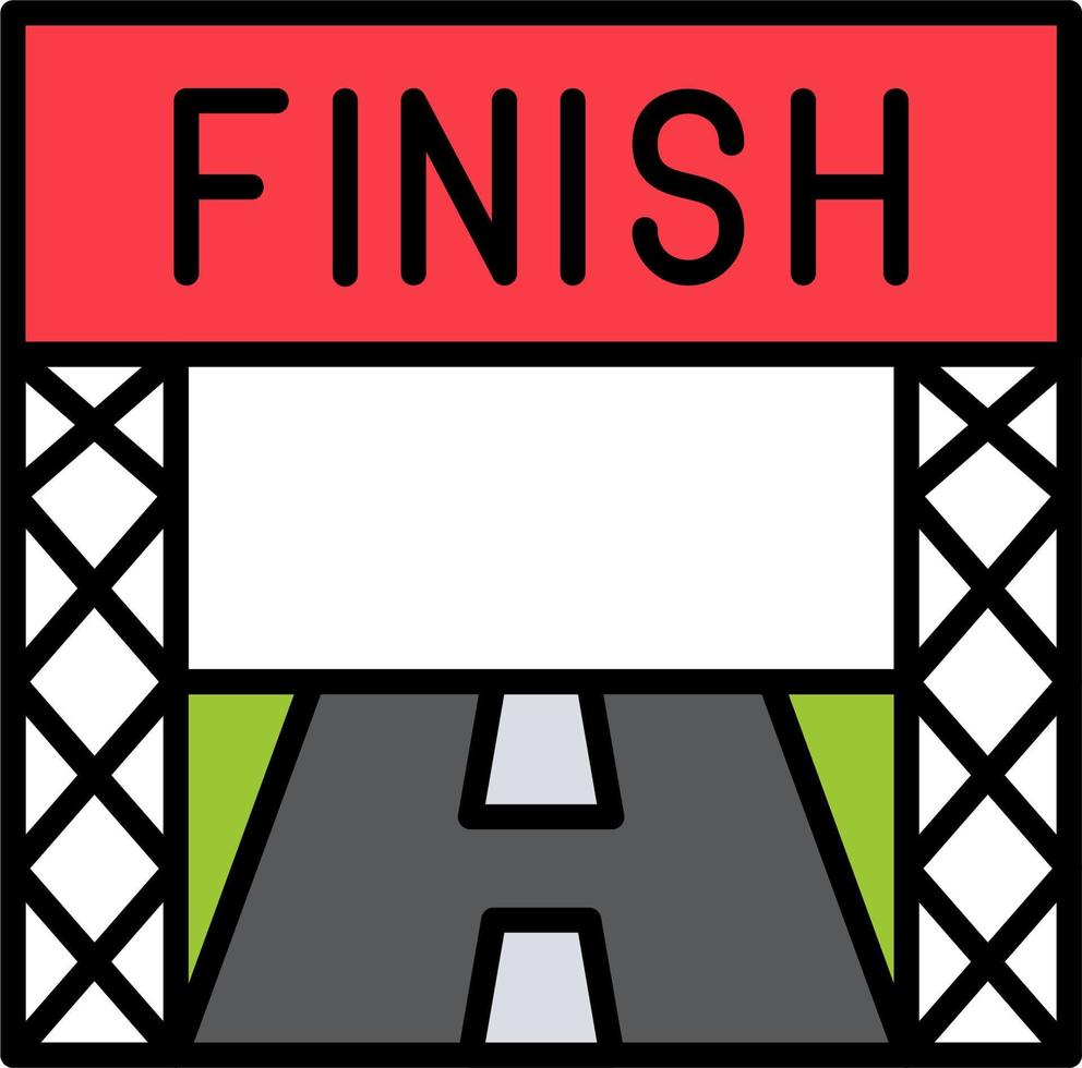 Finish Line Vector Icon