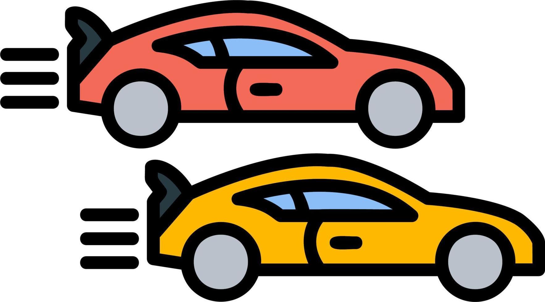 Car Race Vector Icon