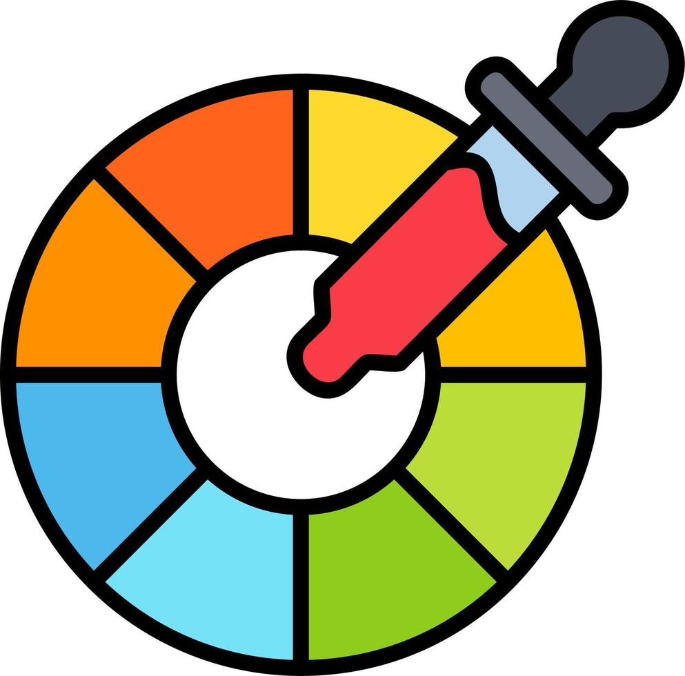 Color Wheel Vector Icon