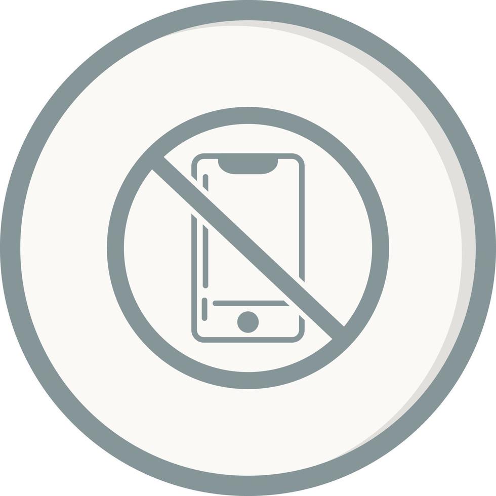 No cellphone Vector Icon