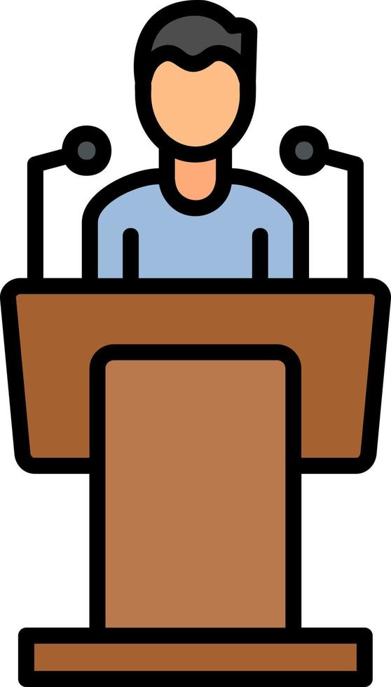 Press Conference Vector Icon