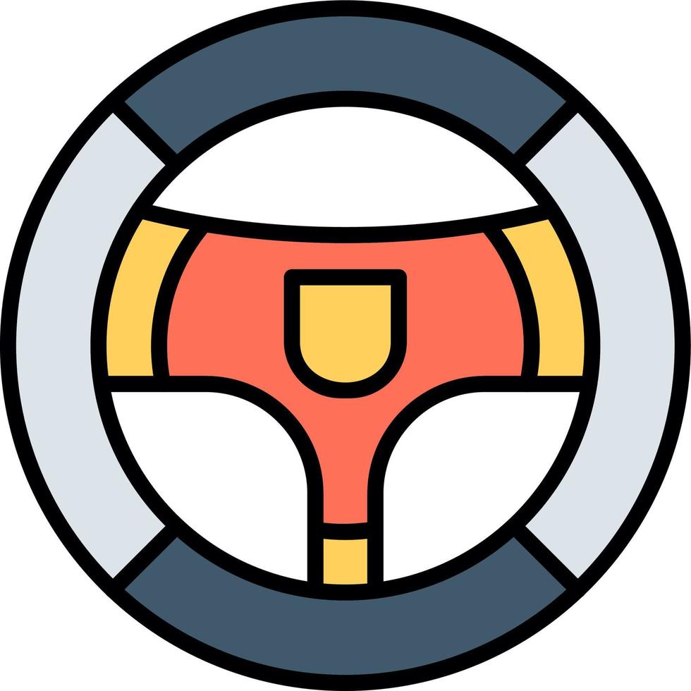 Steering Wheel Vector Icon