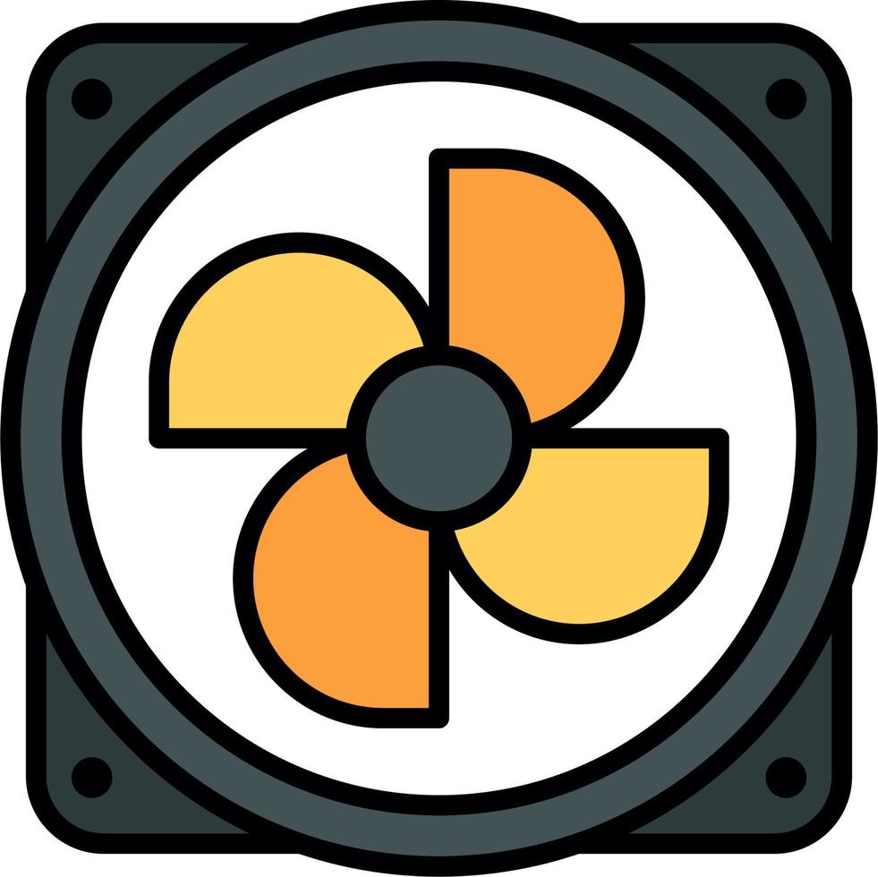 Cooling Fan Vector Icon