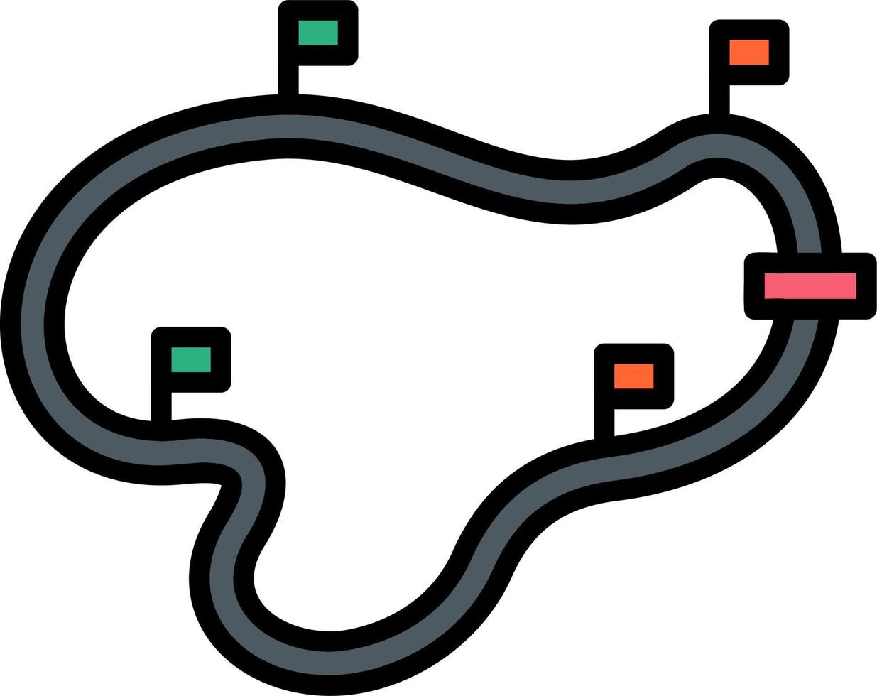 Race track Vector Icon