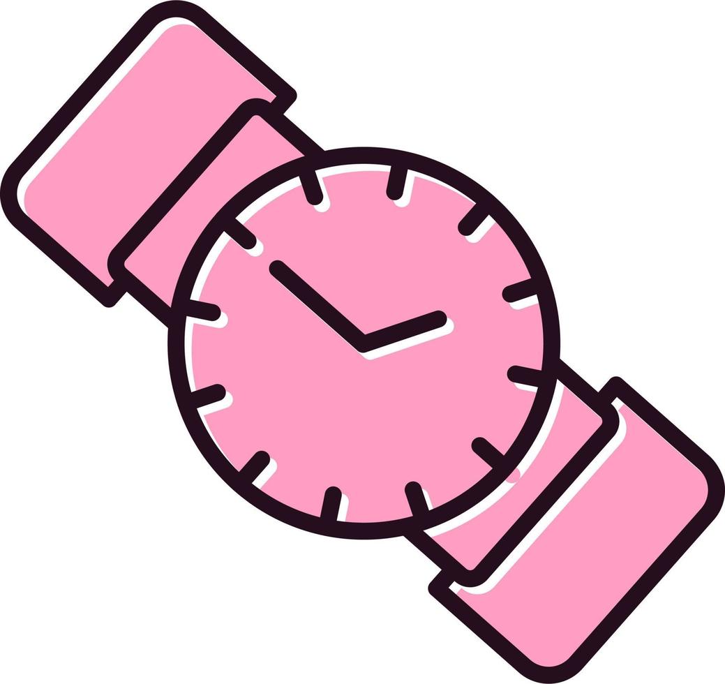 icono de vector de reloj de pulsera