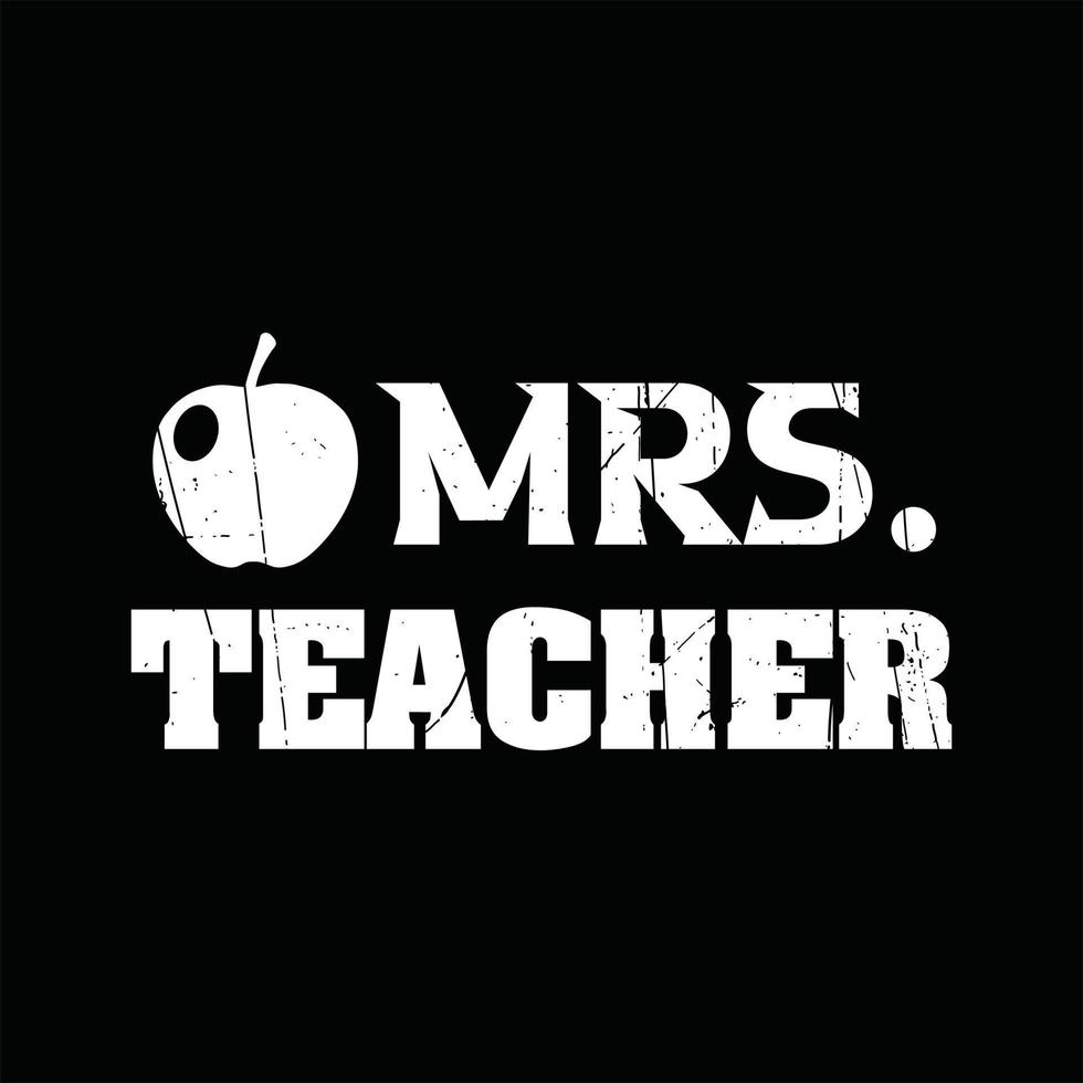 Teacher T-shirt Design vector