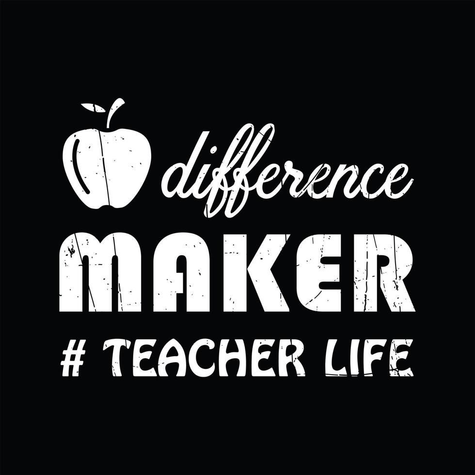 Teacher T-shirt Design vector