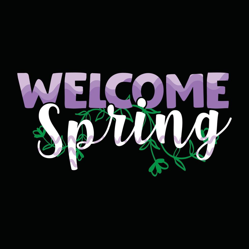 Spring T-shirt Design vector