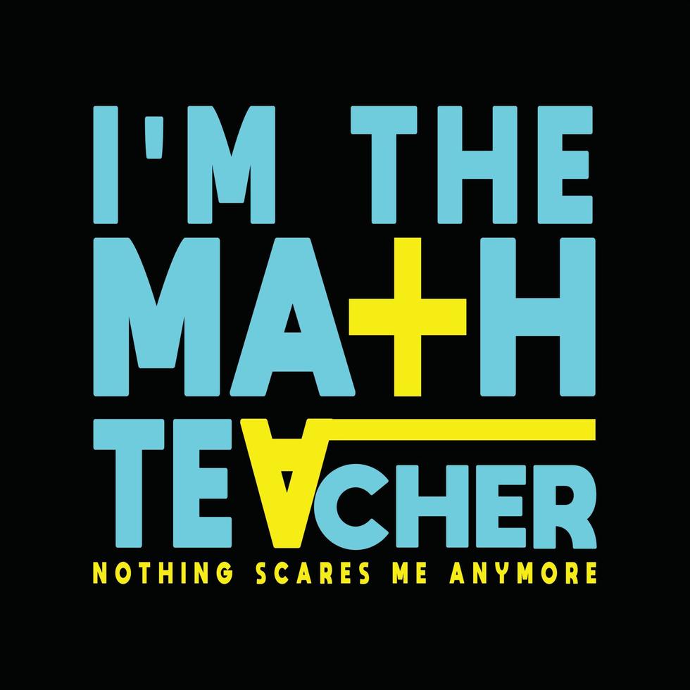 Math T-shirt Design vector