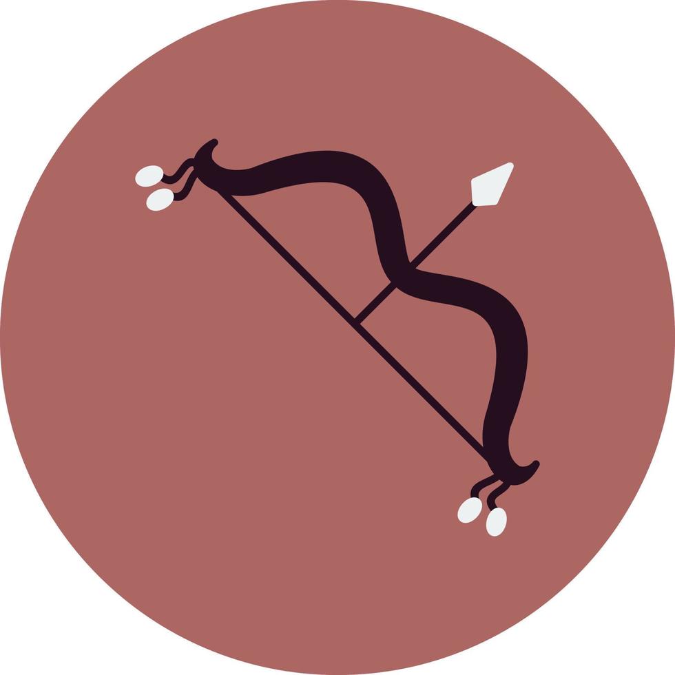 Arch and Bow Vector Icon