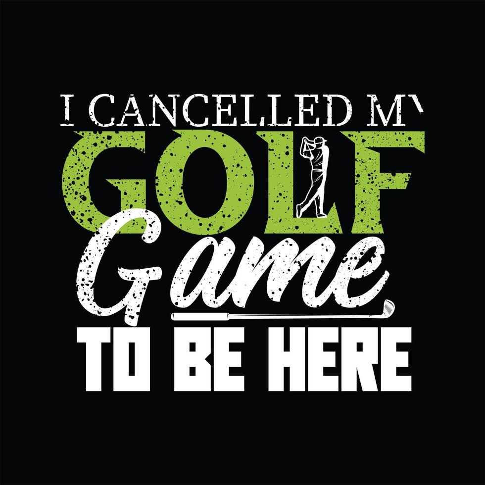 Golf T-shirt Design vector