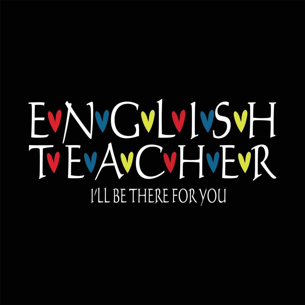 Teacher T-shirt Design vector