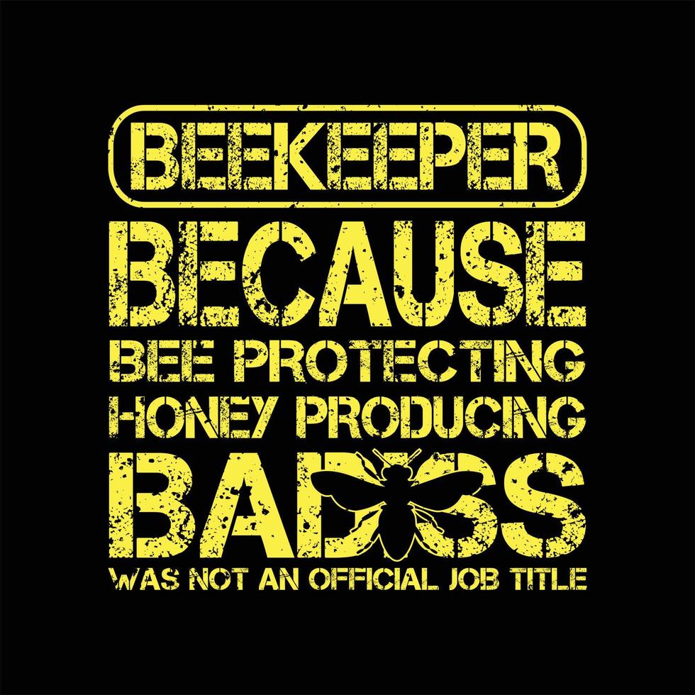 Bee T-shirt Design vector