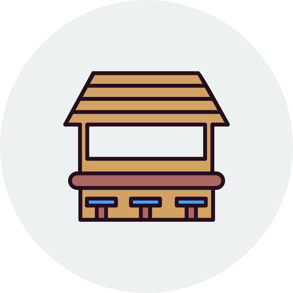 Beach bar Vector Icon