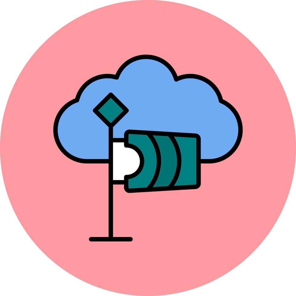 icono de vector de nube