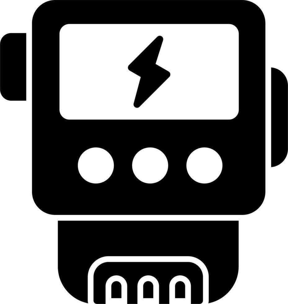 icono de vector de medidor eléctrico