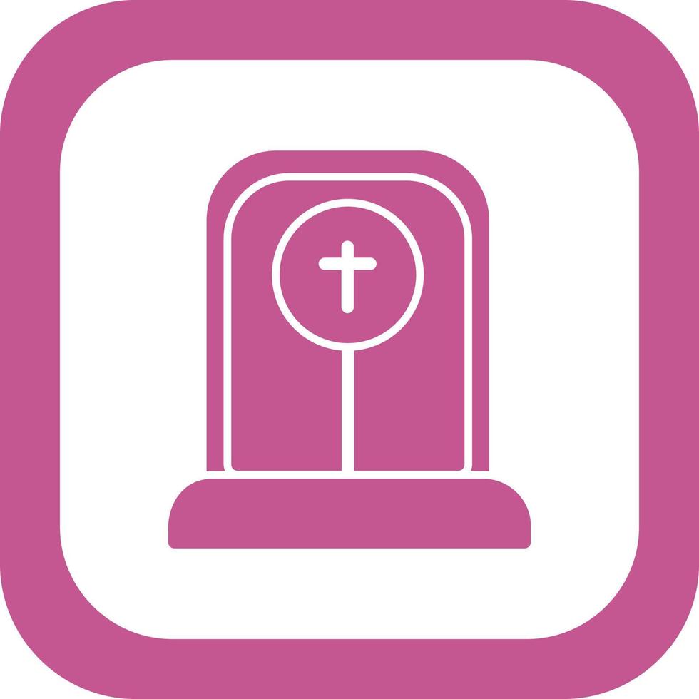 icono de vector de cementerio