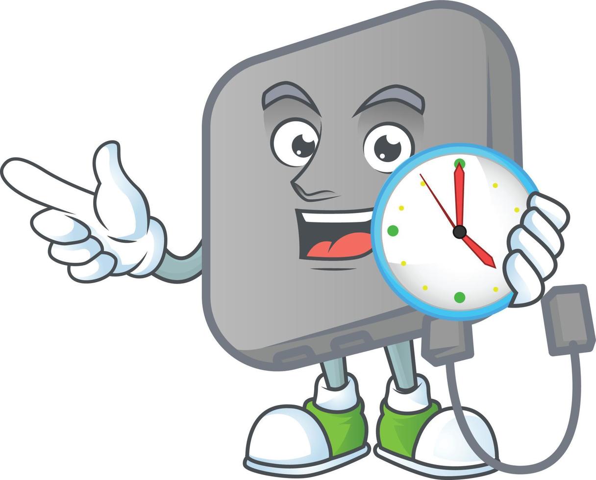 Power bank mascot icon design vector