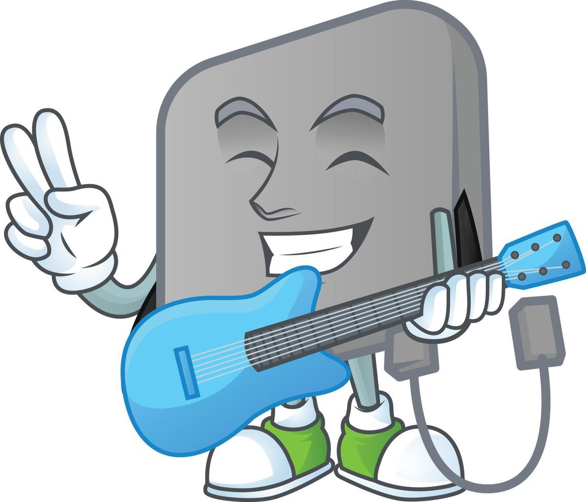Power bank mascot icon design vector