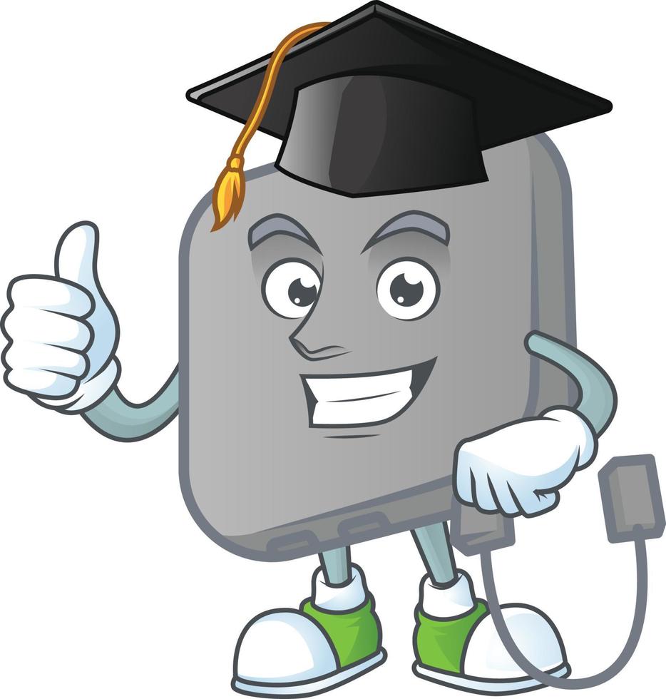 Power bank mascot icon design vector