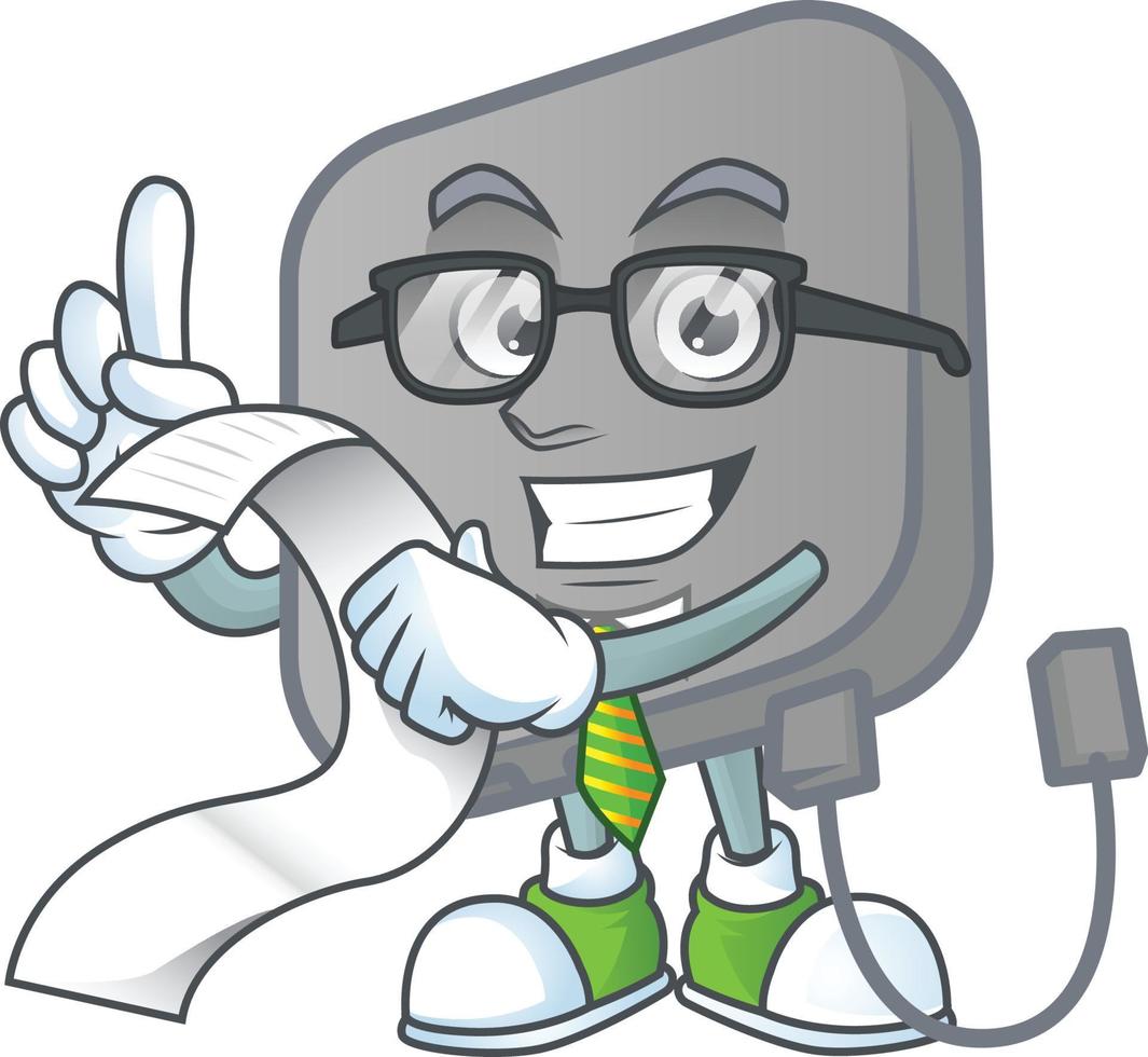 Power bank mascot icon design vector