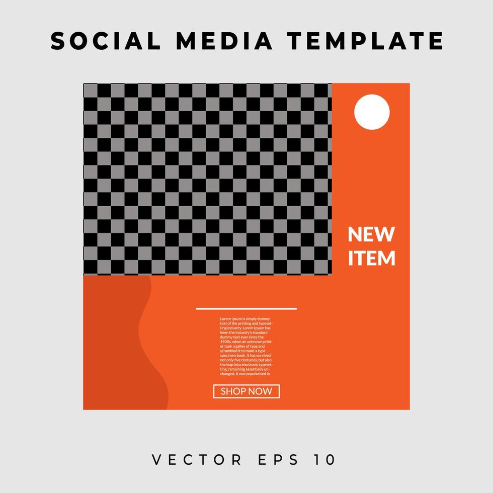 Social media template banner free vector