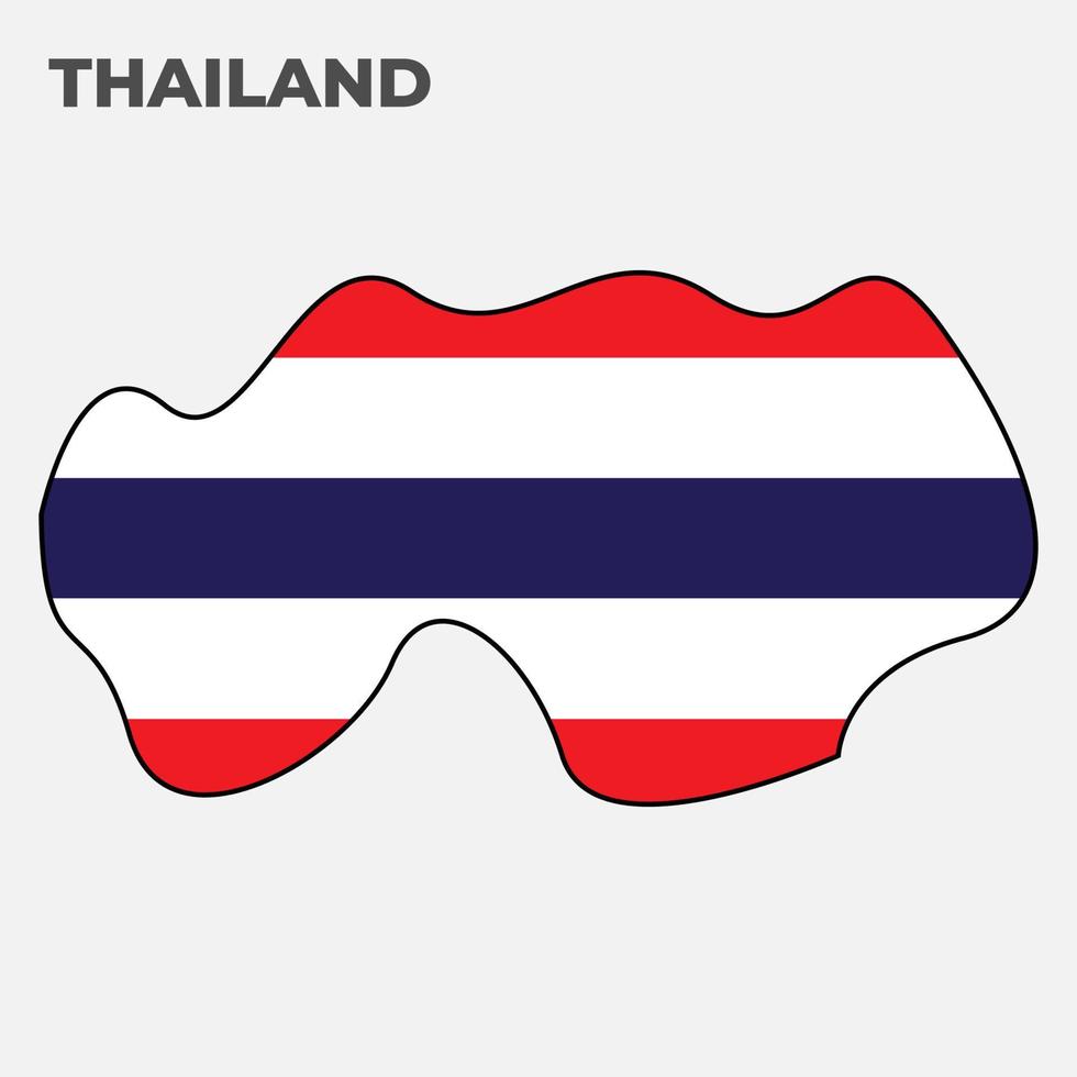 Thailand flag vector abstract illustration