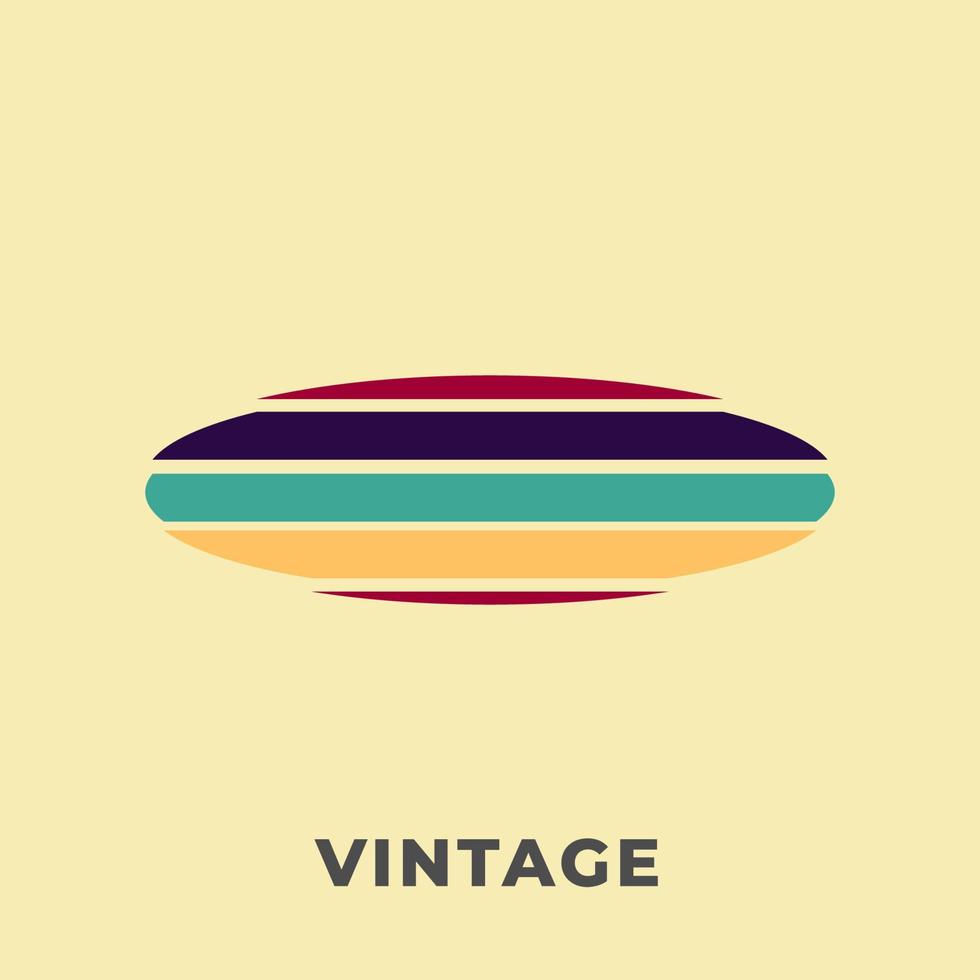 Vintage abstract logo design vector illustration
