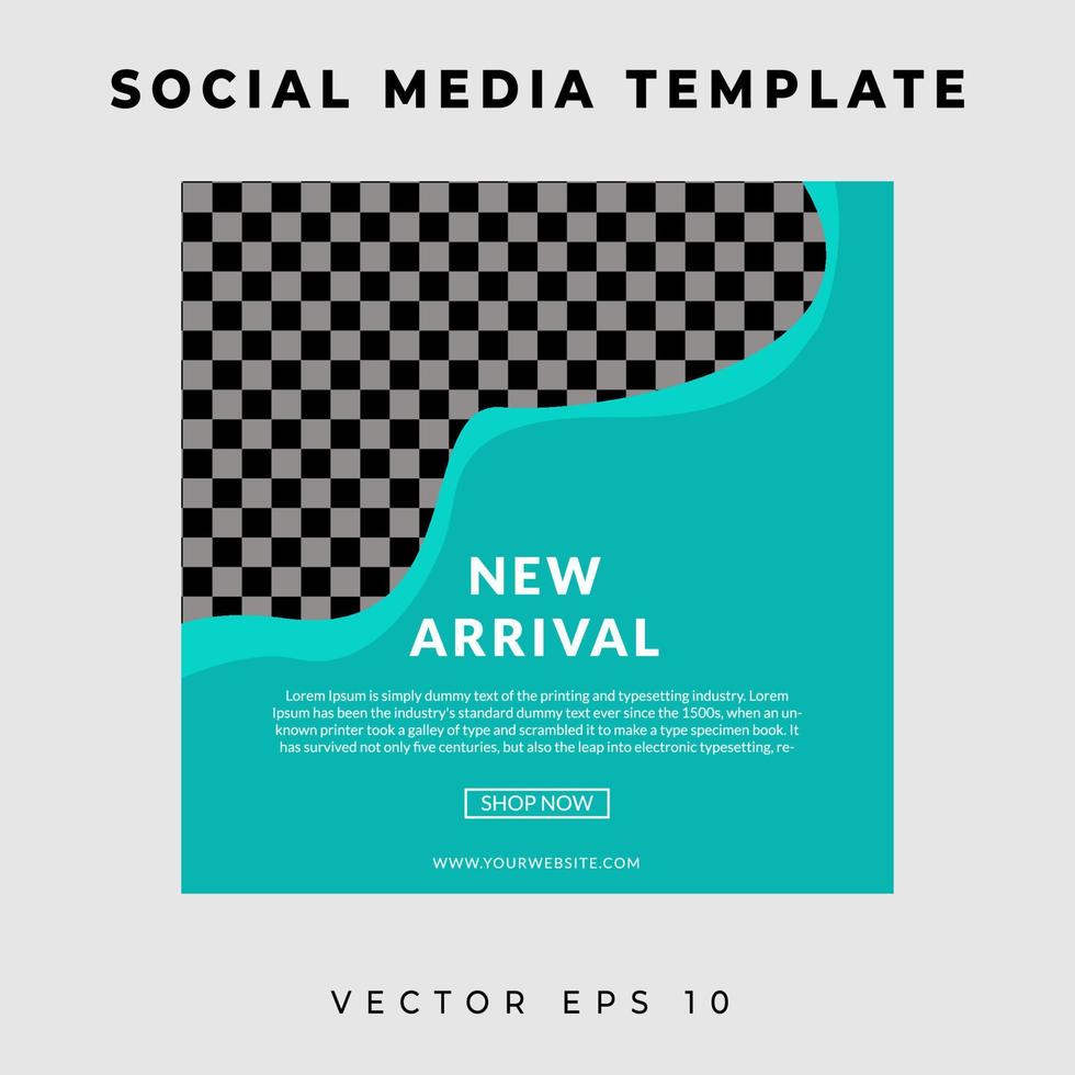 Social media template banner free vector