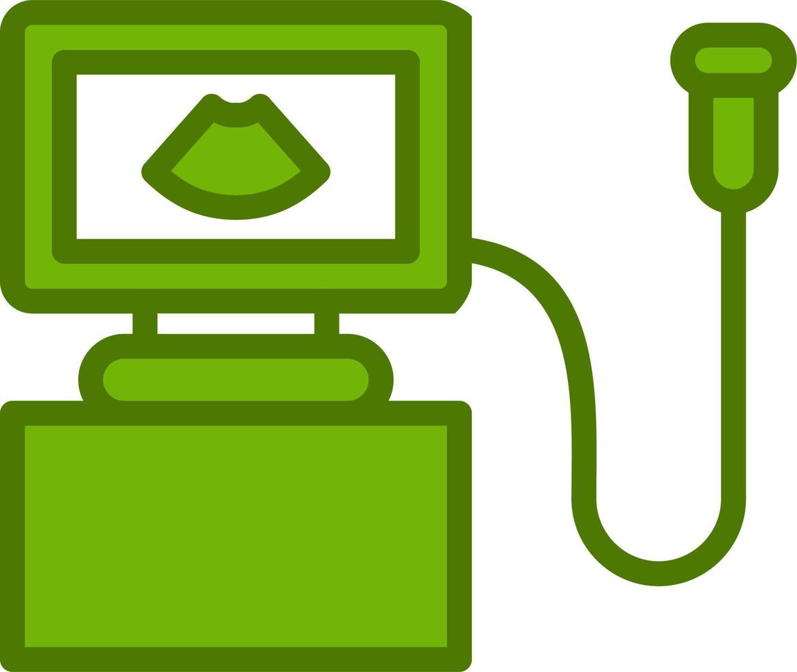 Ultrasound Machine Vector Icon