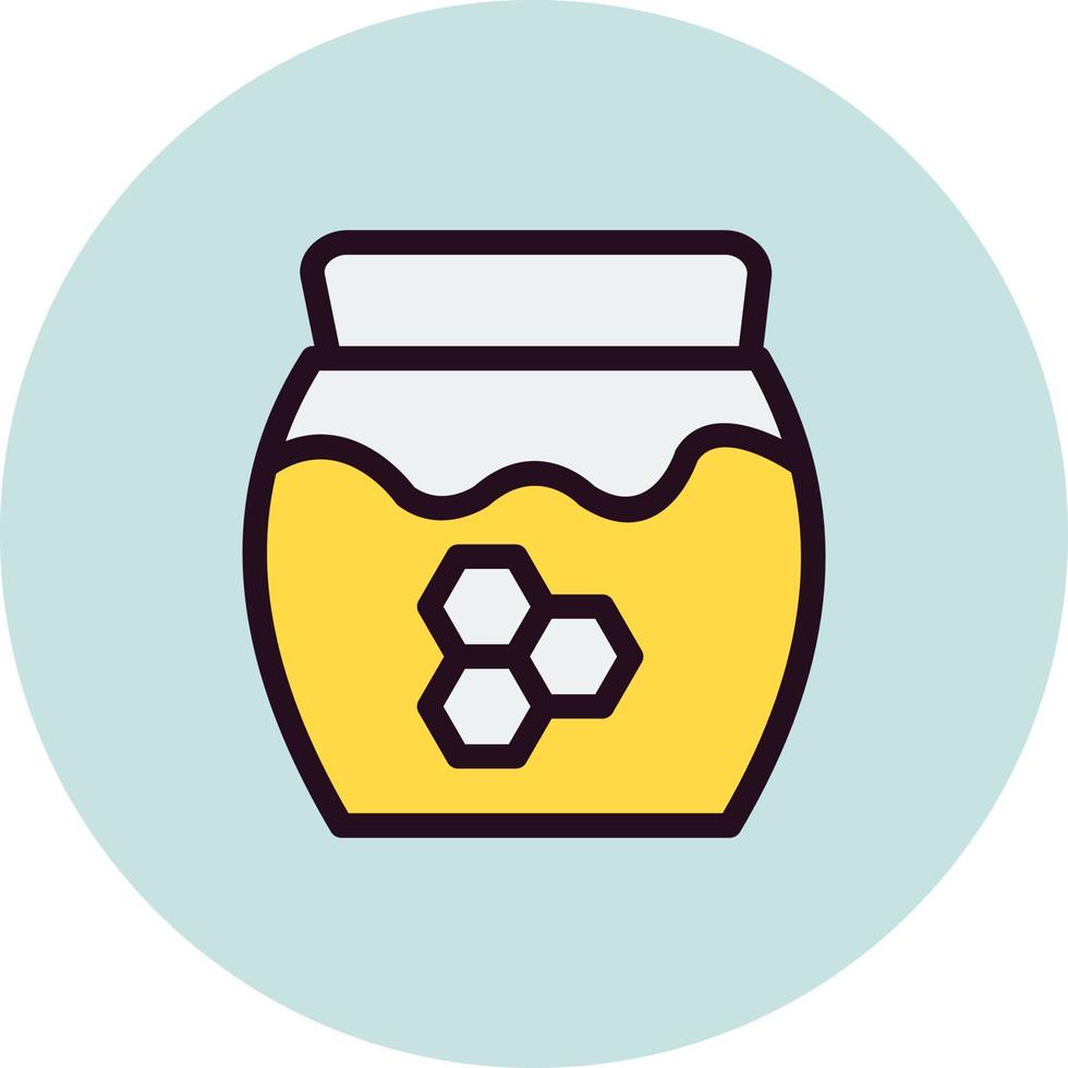 Honey Jar Vector Icon