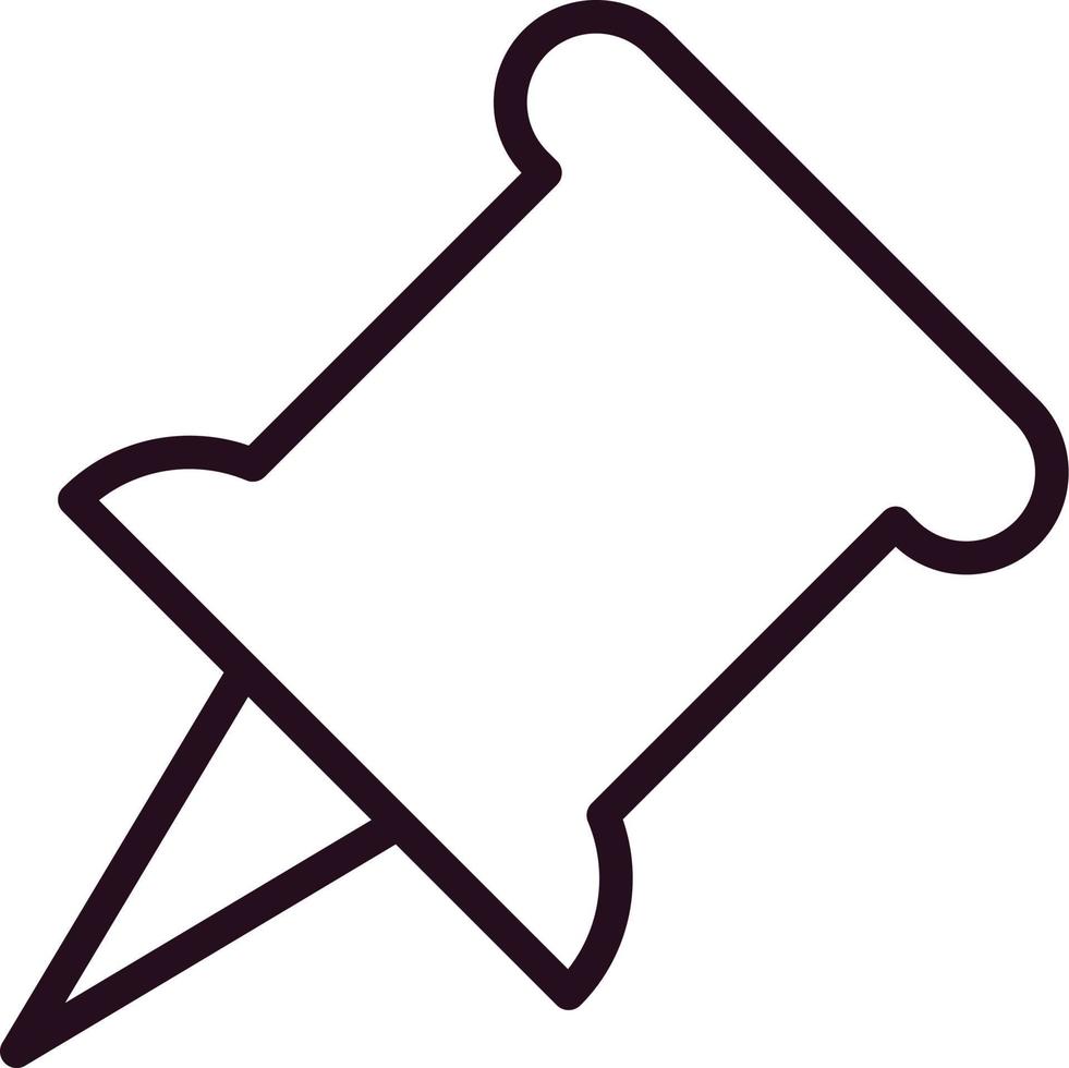 Push pin Vector Icon