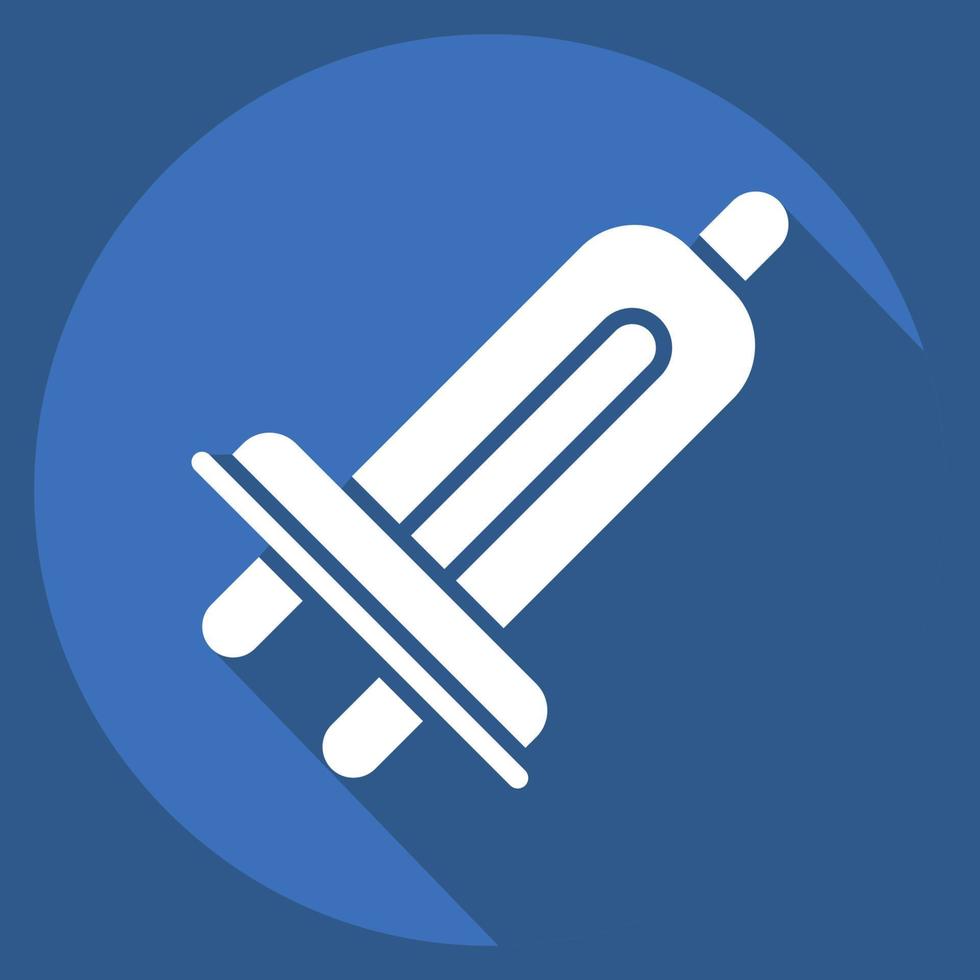 Icon Car Light. related to Car Service symbol. Long Shadow Style. repairing. engine. simple illustration vector