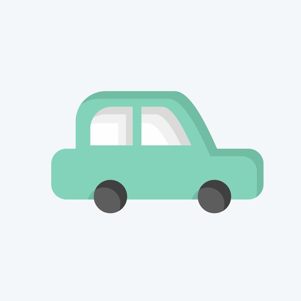 Icon Car. related to Car Service symbol. Flat Style. repairing. engine. simple illustration vector