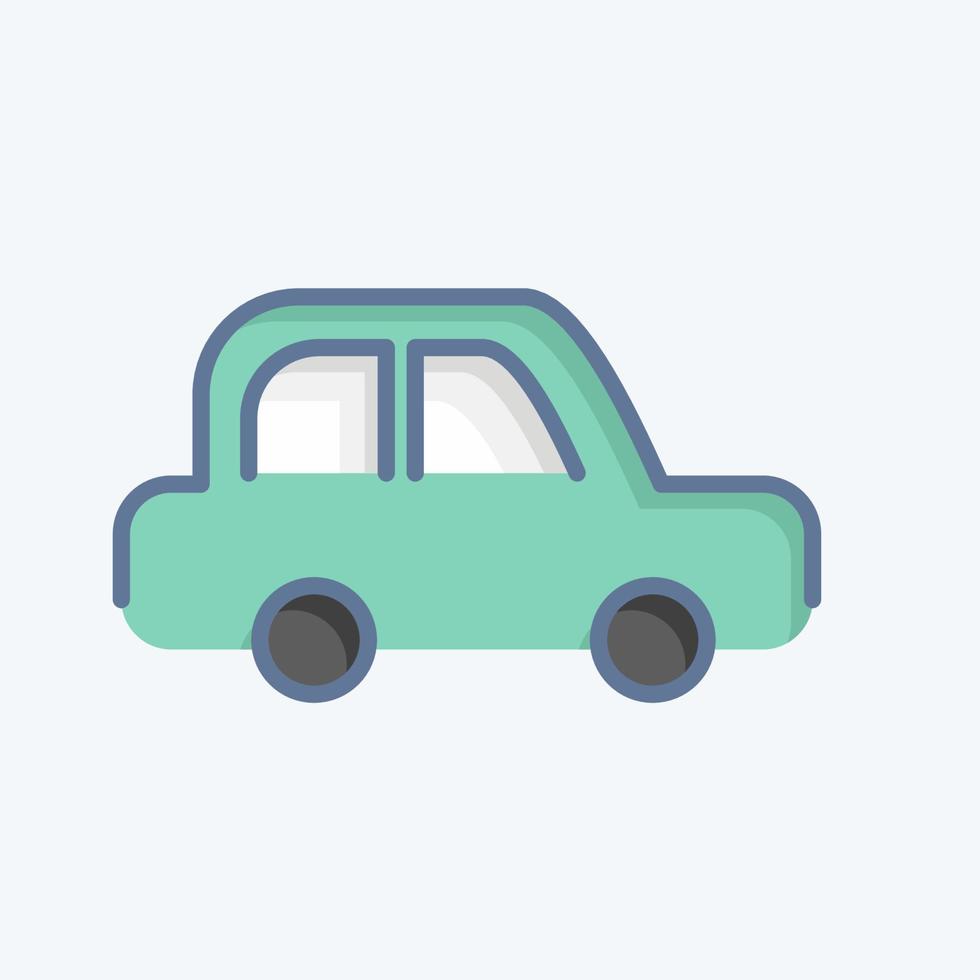 Icon Car. related to Car Service symbol. Doodle Style. repairing. engine. simple illustration vector