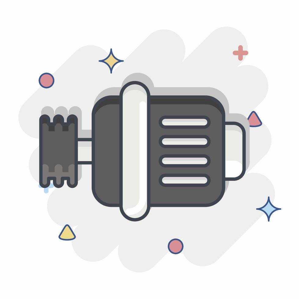 Icon Generator. related to Car Service symbol. Comic Style. repairing. engine. simple illustration vector