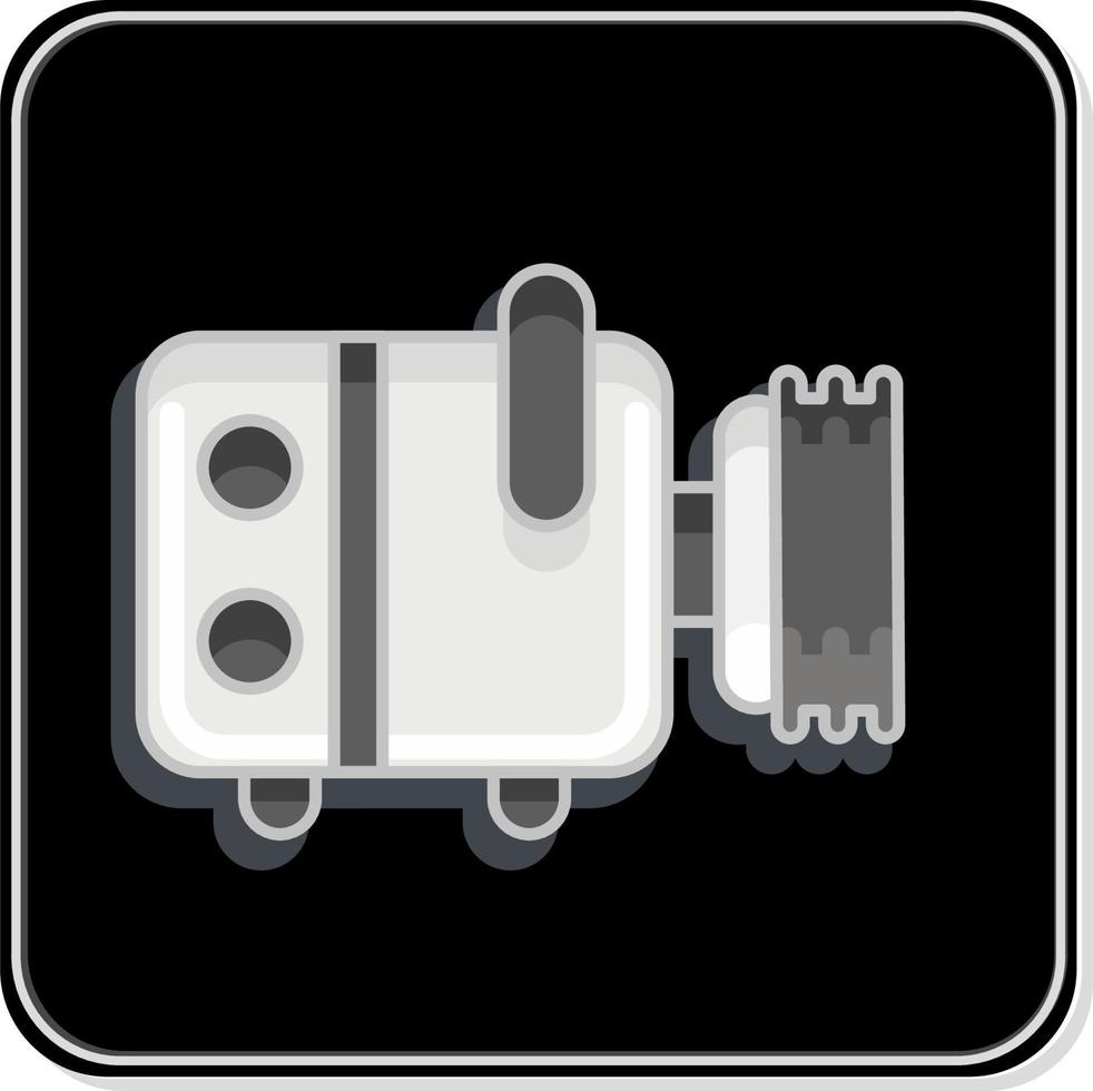 Icon Compresor. related to Car Service symbol. Glossy Style. repairing. engine. simple illustration vector