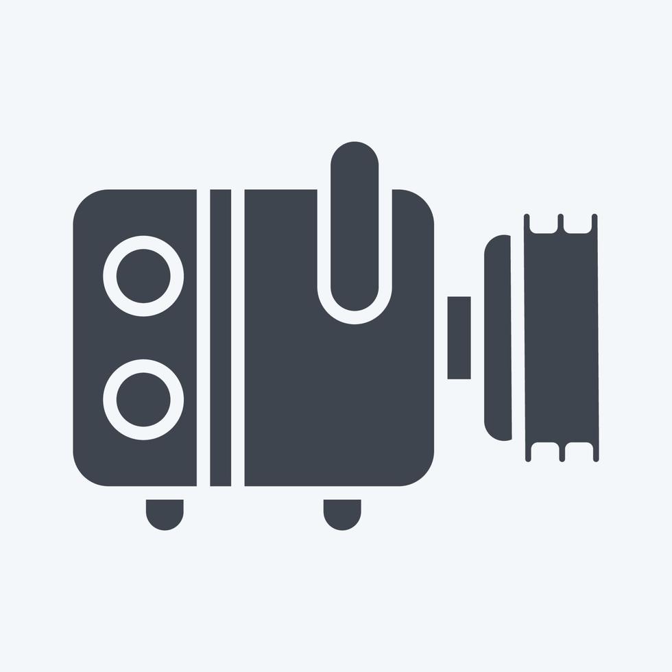 Icon Compresor. related to Car Service symbol. Glyph Style. repairing. engine. simple illustration vector