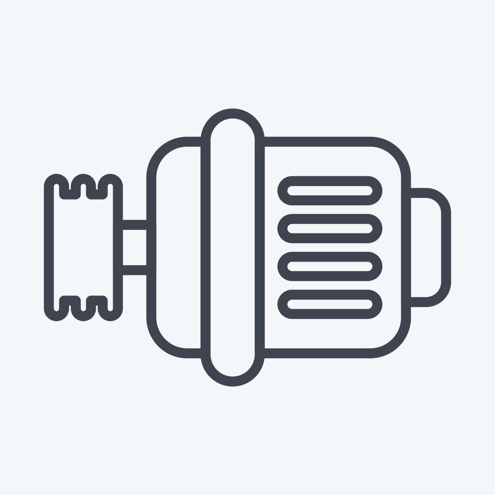 Icon Generator. related to Car Service symbol. Line Style. repairing. engine. simple illustration vector